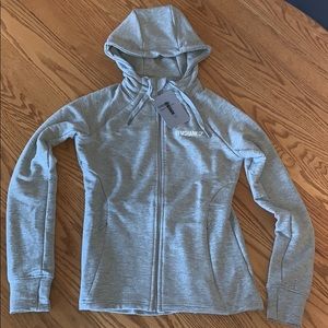 GYMSHARK Fit zip hoodie - light grey